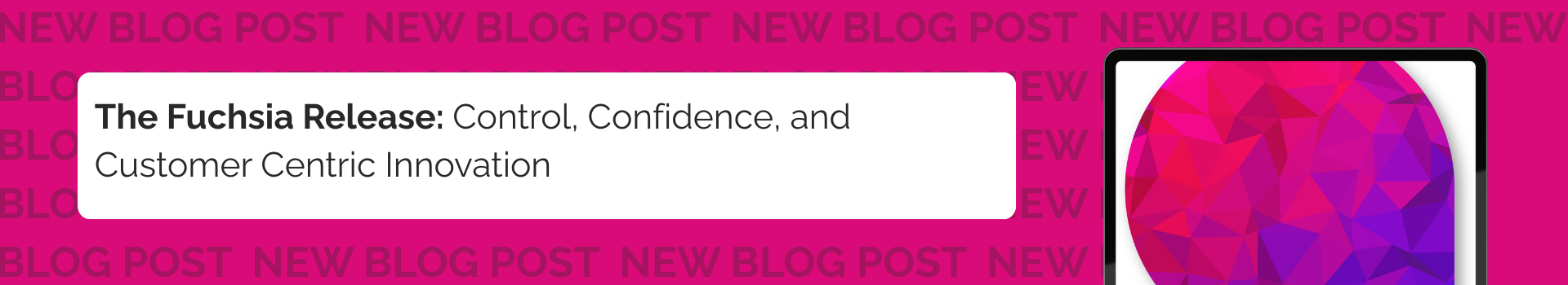 The Fuchsia Release: Control, Confidence, and Customer Centric Innovation 